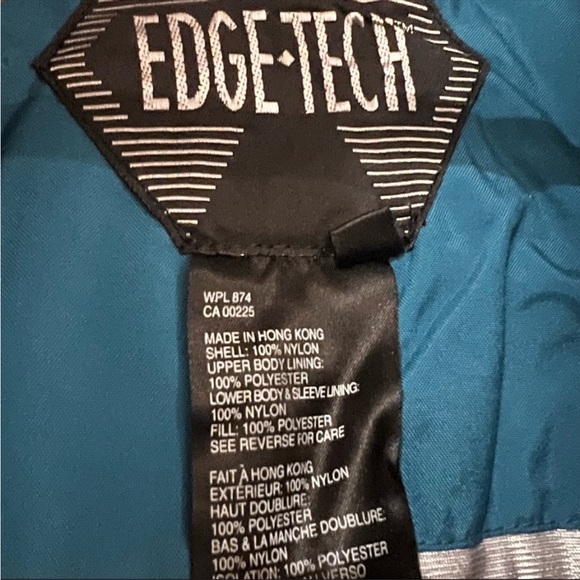Vintage Edge Tech color block  ski suit size 8 - Picture 7 of 15